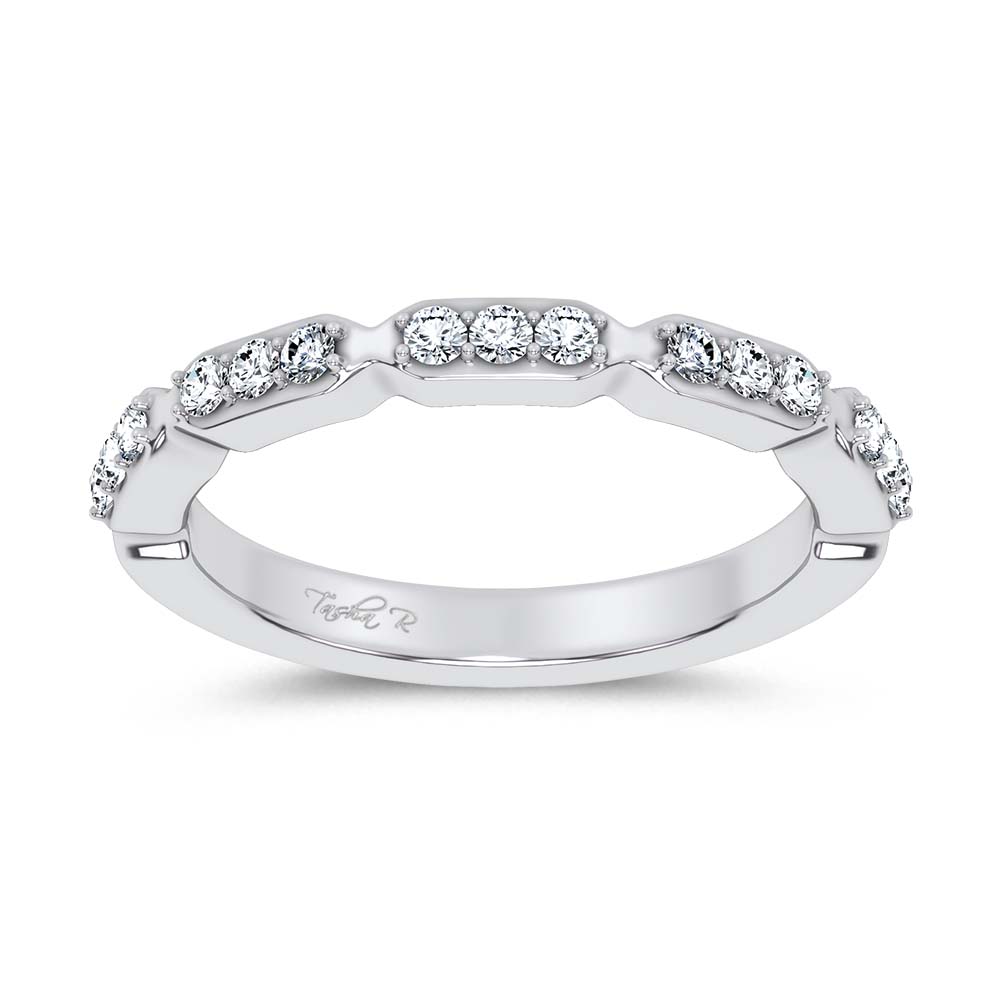 14K 0.25CT Certified Lab Grown Fancy Band