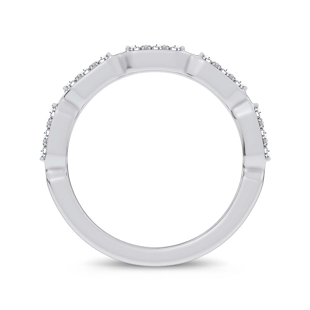 14K 0.25CT Certified Lab Grown Fancy Band