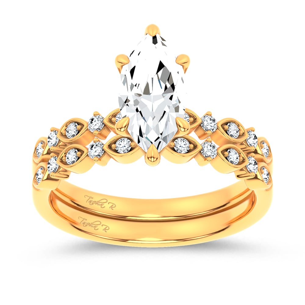 14K 1.50CT Diamond Bridal Set