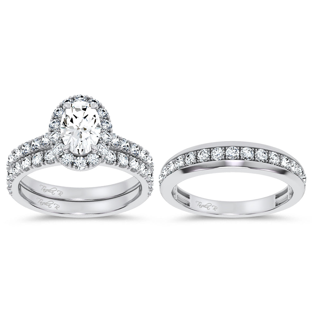 14K 3.03CT Certified Lab Grown Trio Set