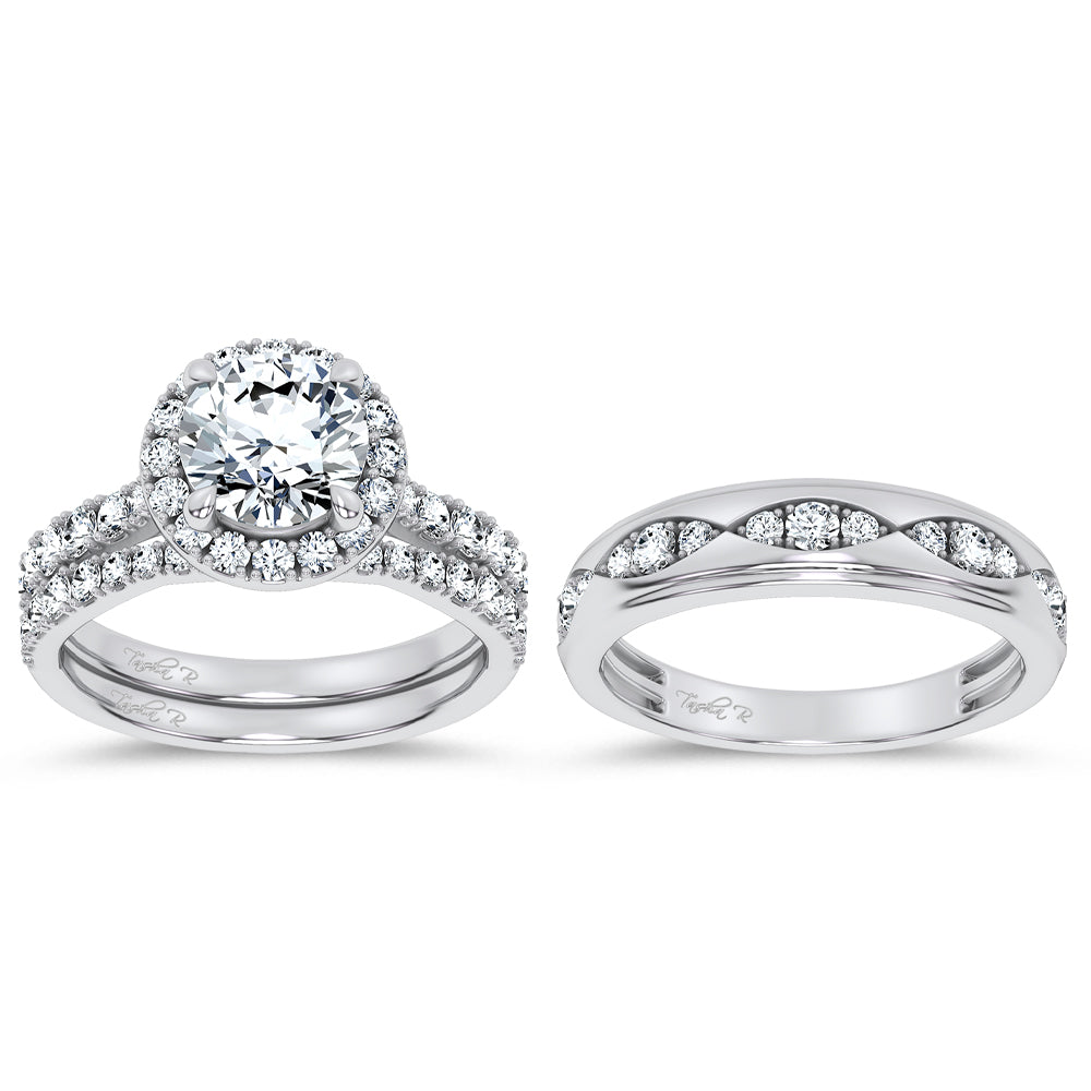 14K 3.00CT Diamond Trio Set