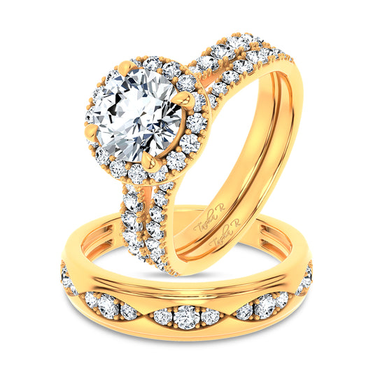 14K 3.00CT Diamond Trio Set