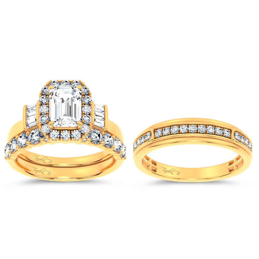 14K 3.00CT Diamond Trio Set