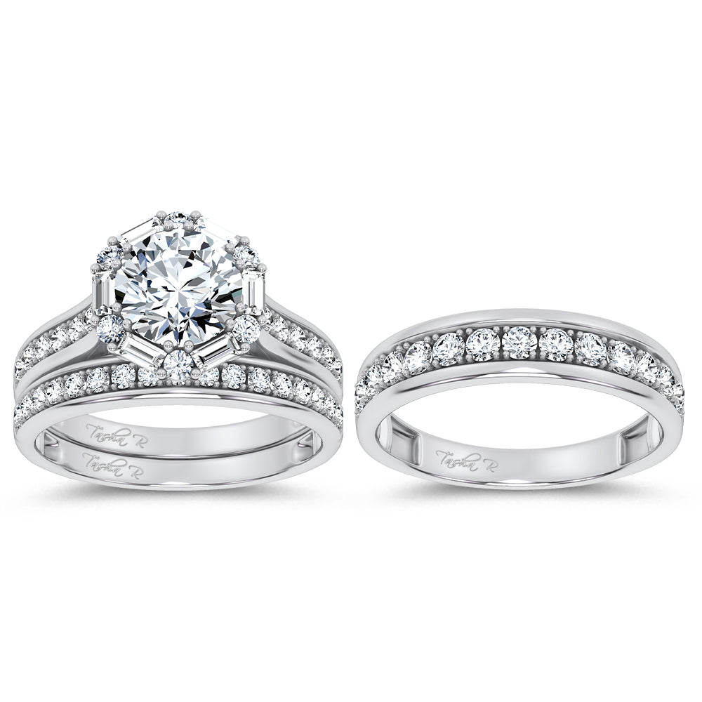 14K 2.93CT Certified Lab Grown Trio Set