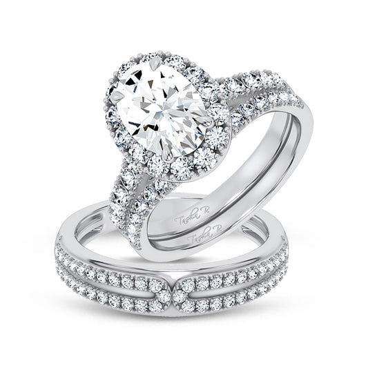14K 3.17CT Certified Lab Grown Trio Sets