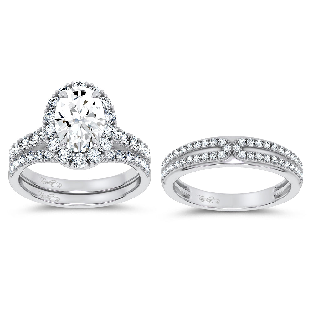 14K 3.17CT Certified Lab Grown Trio Sets