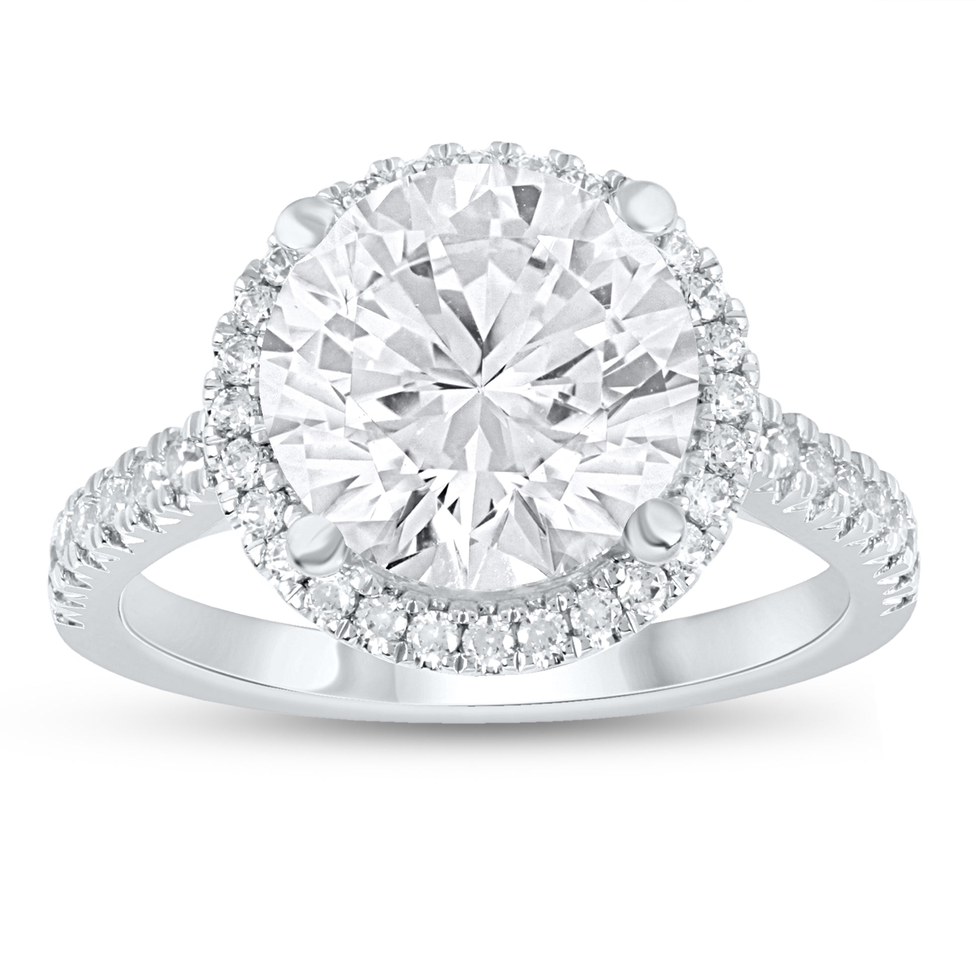 10K 4.50CT Certified Lab Grown Diamond Engagement Ring