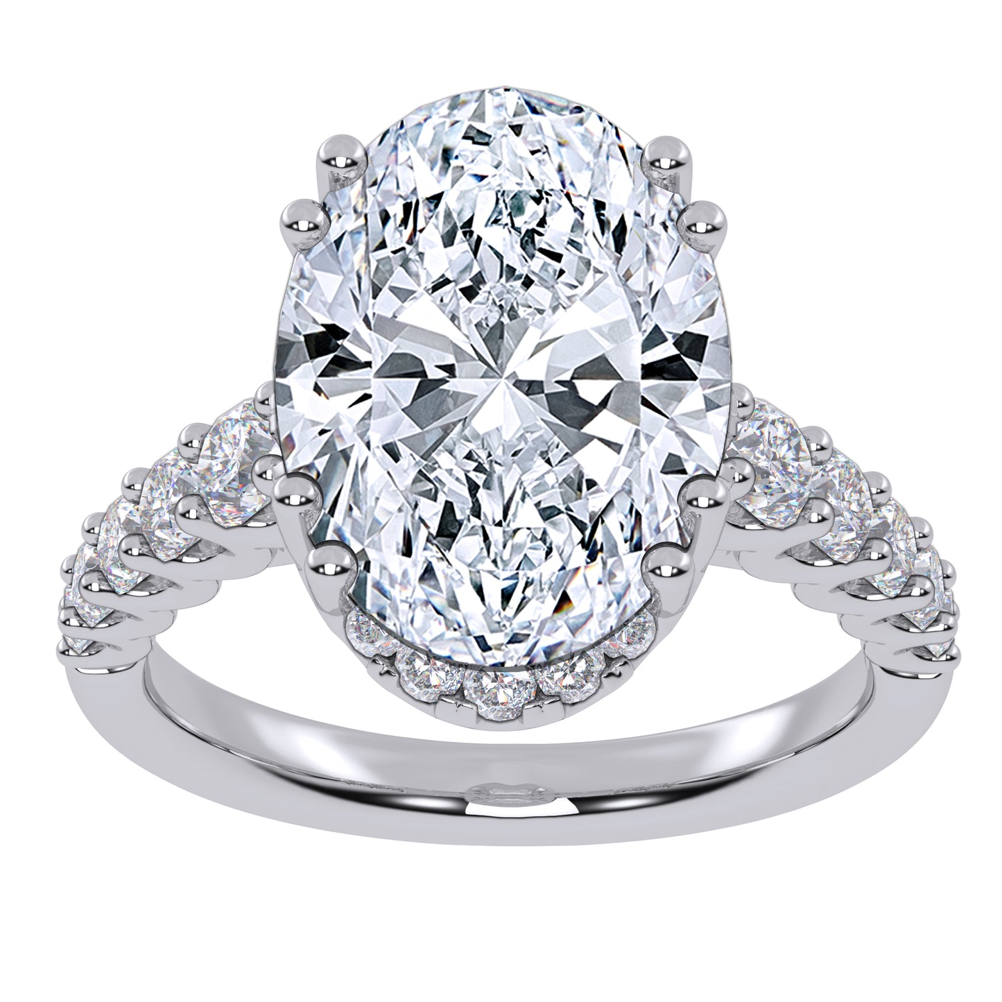 10K 4.75CT Lab Grown Diamond Engagement Ring