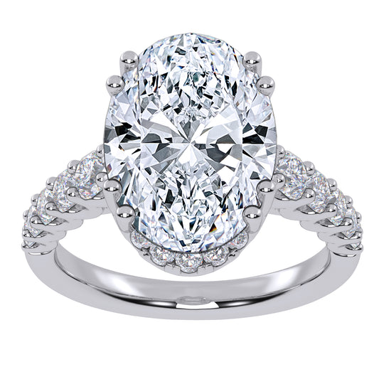 10K 4.75CT Lab Grown Diamond Engagement Ring