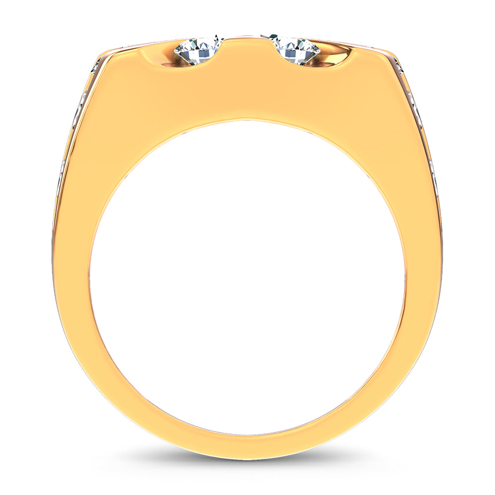 14K 5.00CT Certified Lab Grown Mens Ring
