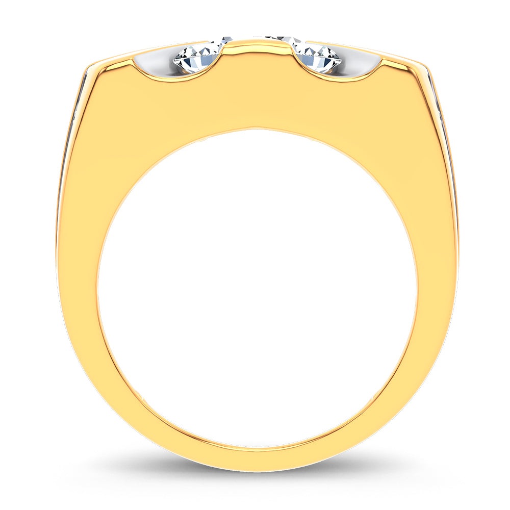 14K 7.00CT Certified Lab Grown Mens Ring