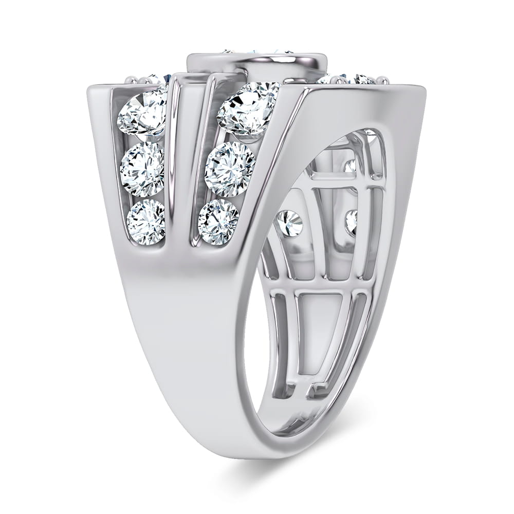 14K 4.75CT Certified Lab Grown Mens Ring