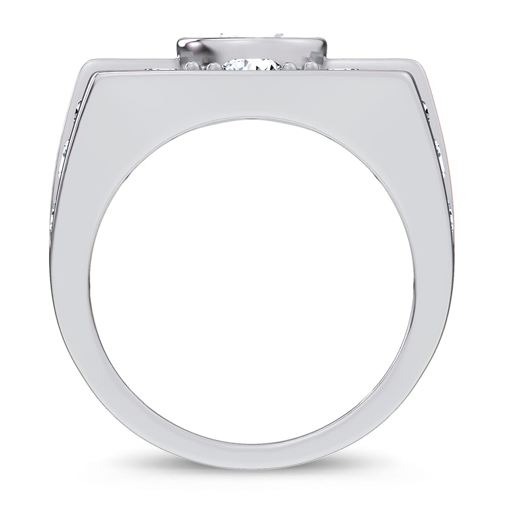14K 4.75CT Certified Lab Grown Mens Ring