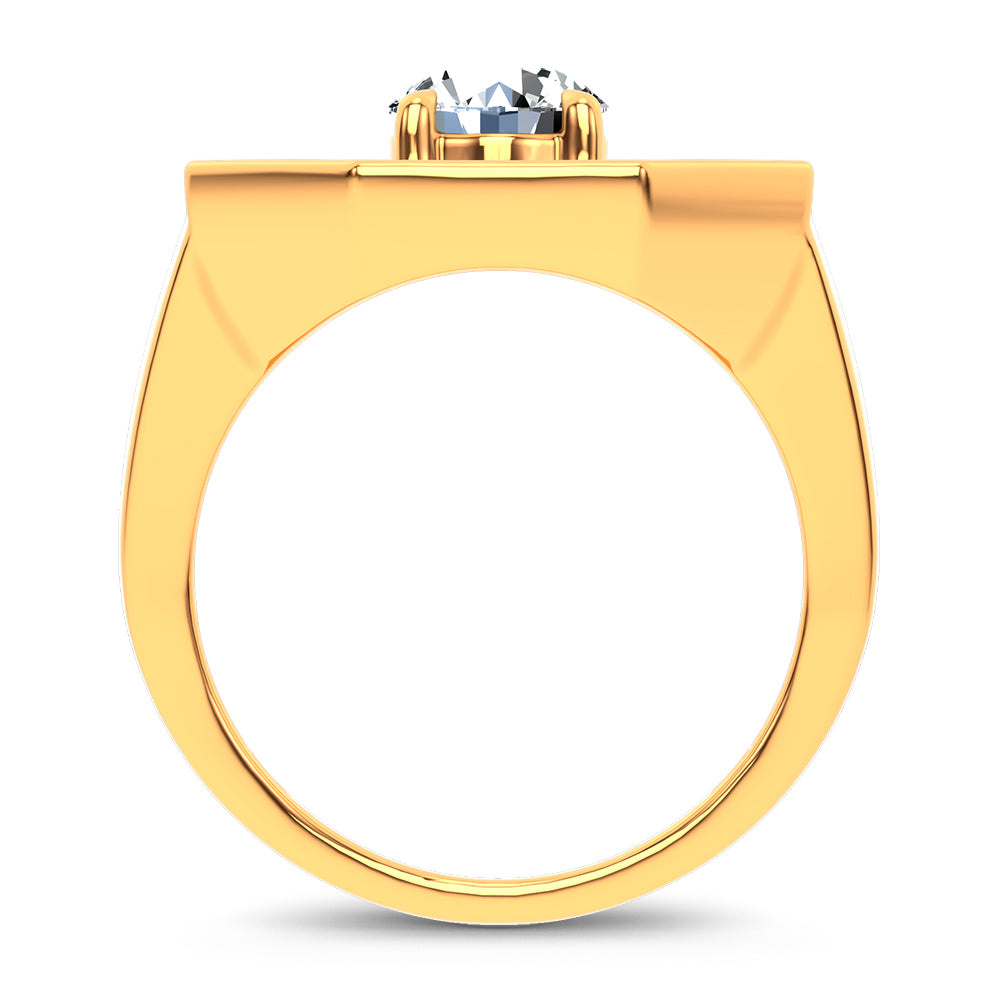 14K 3.00CT Certified Lab Grown Mens Ring