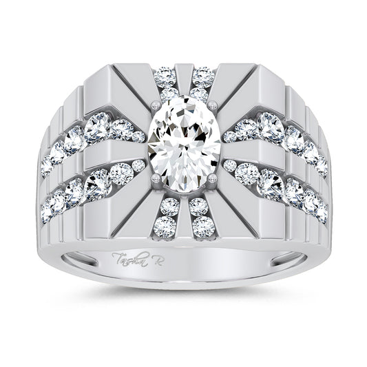14K 2.25CT Certified Lab Grown Mens Ring