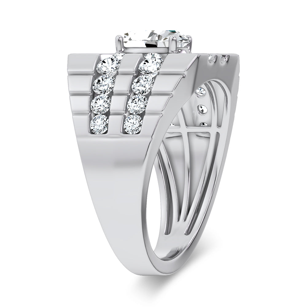 14K 2.25CT Certified Lab Grown Mens Ring