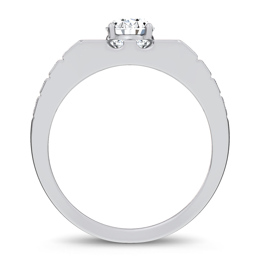 14K 2.25CT Certified Lab Grown Mens Ring