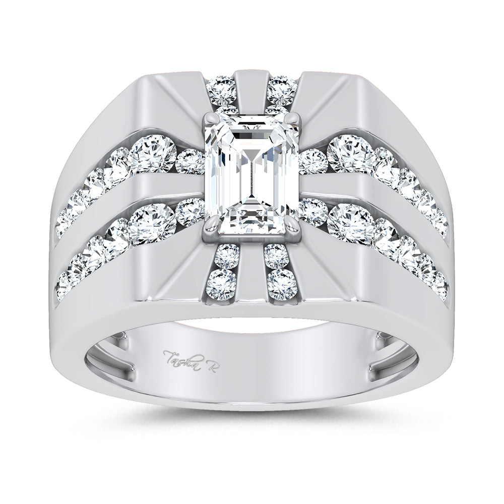 14K 3.00CT Certified Lab Grown Mens Ring