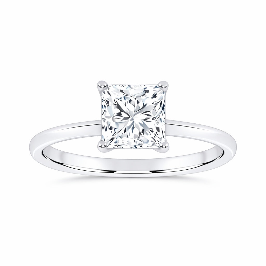 10K 1.00CT Certified Lab Grown Solitaire Ring