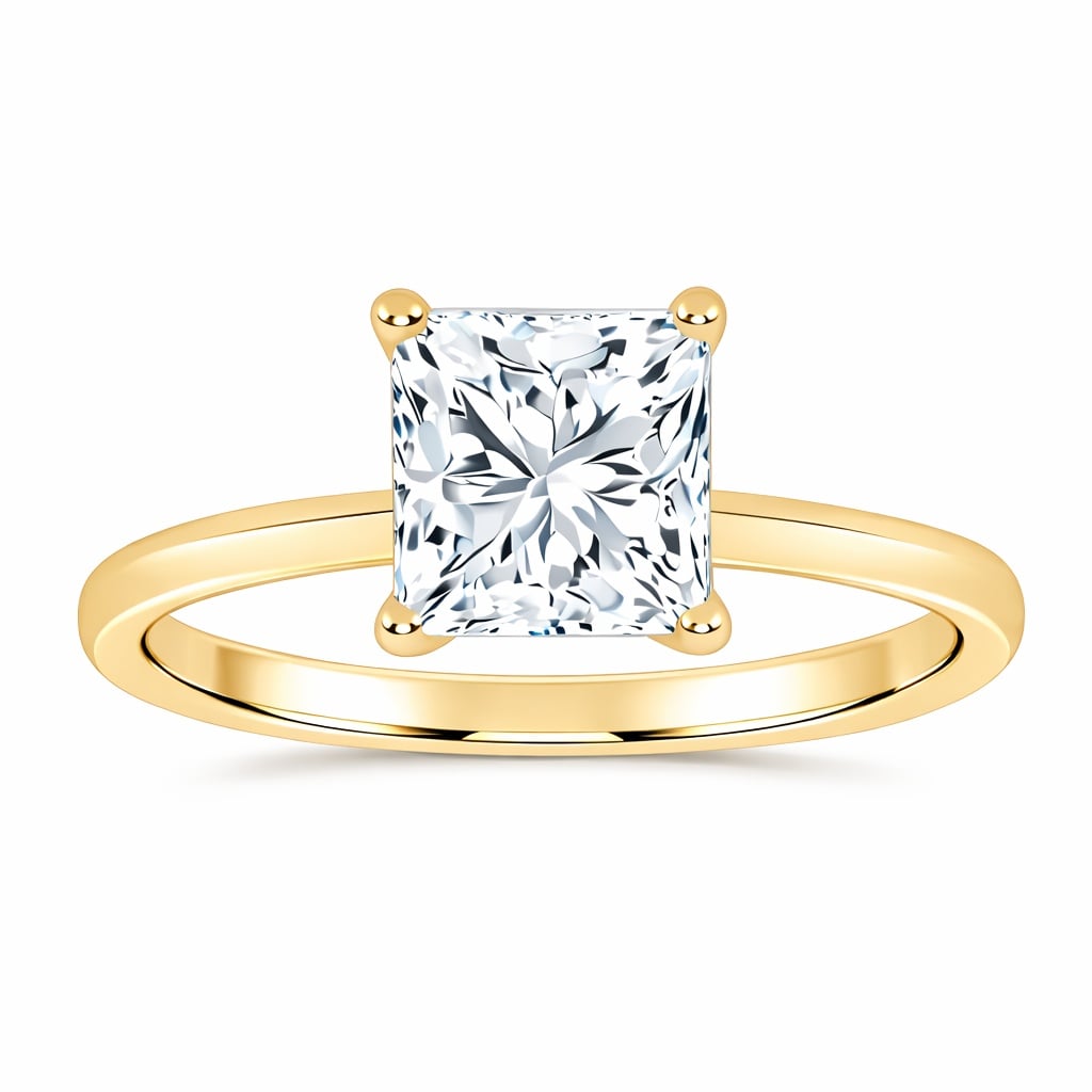 10K 1.00CT Certified Lab Grown Solitaire Ring