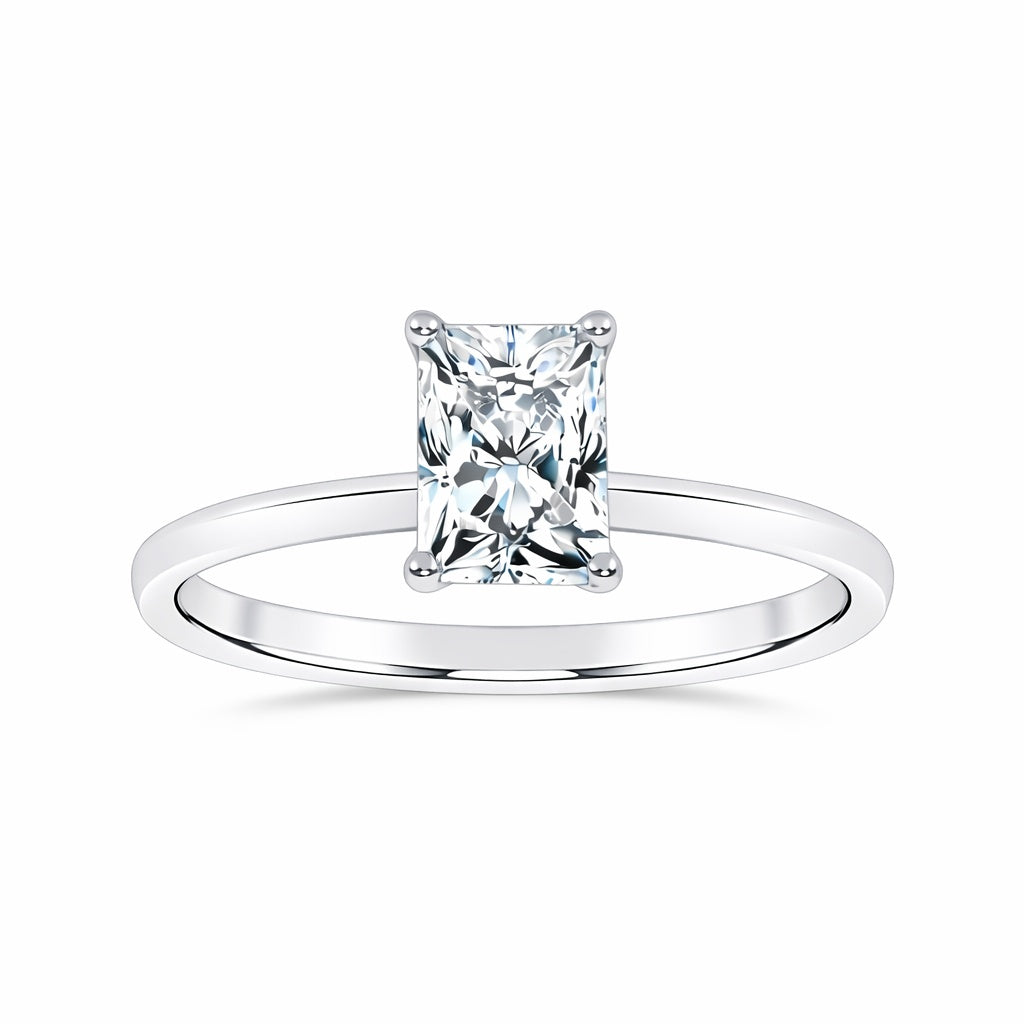 10K 1.00CT Certified Lab Grown Solitaire Ring