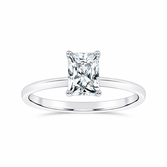 10K 1.00CT Certified Lab Grown Solitaire Ring