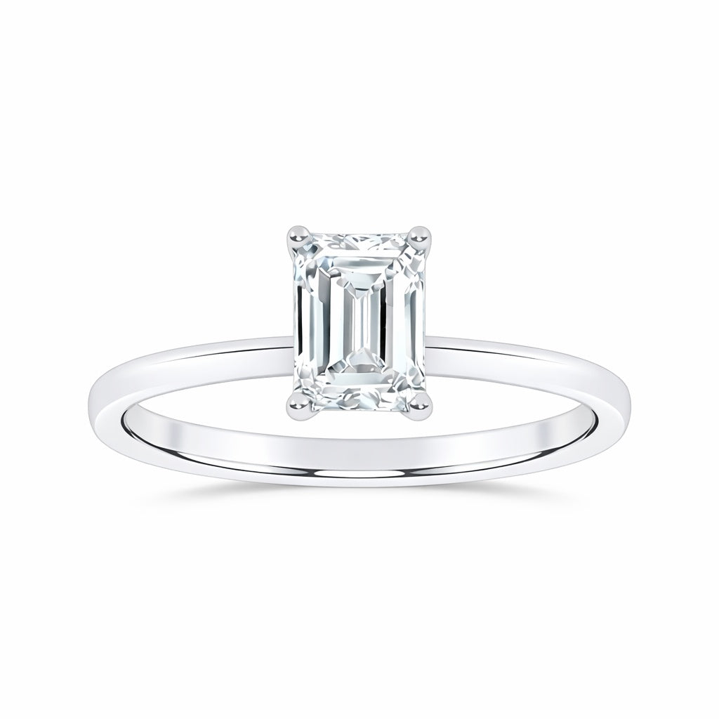 10K 1.00CT Certified Lab Grown Solitaire Ring
