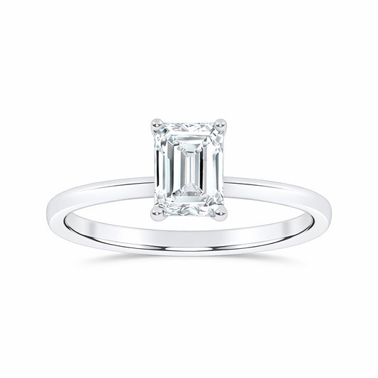 10K 1.00CT Certified Lab Grown Solitaire Ring