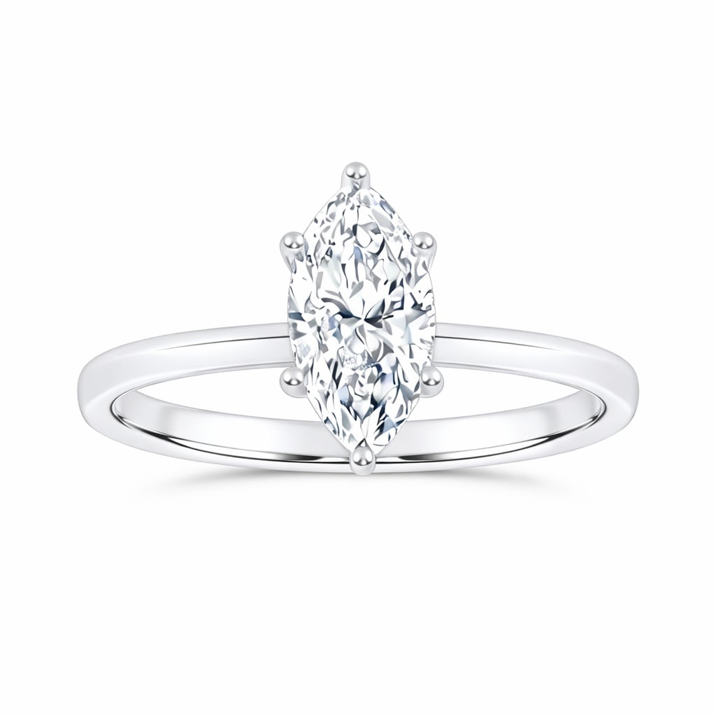 10K 1.00CT Certified Lab Grown Solitaire Ring