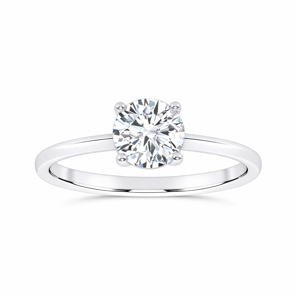 10K 0.50CT Certified Lab Grown Solitaire Ring