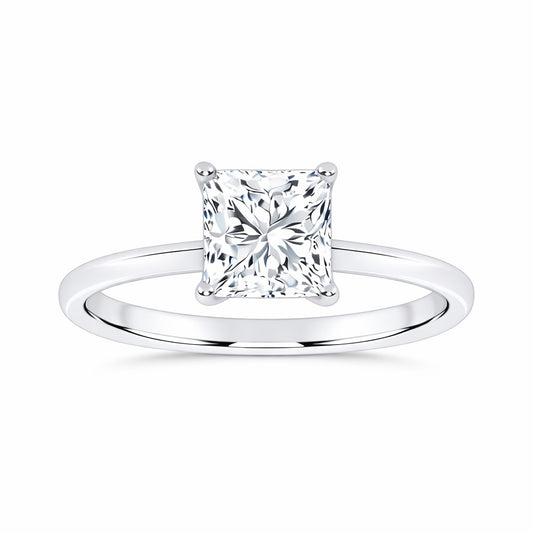 10K 0.50CT Certified Lab Grown Solitaire Ring