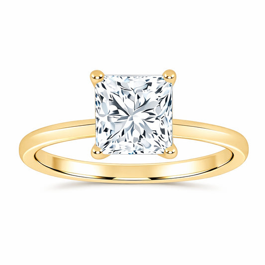 10K 0.50CT Certified Lab Grown Solitaire Ring