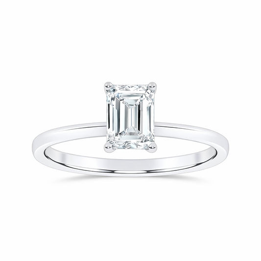 10K 0.50CT Certified Lab Grown Solitaire Ring