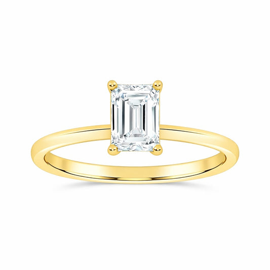 10K 0.50CT Certified Lab Grown Solitaire Ring