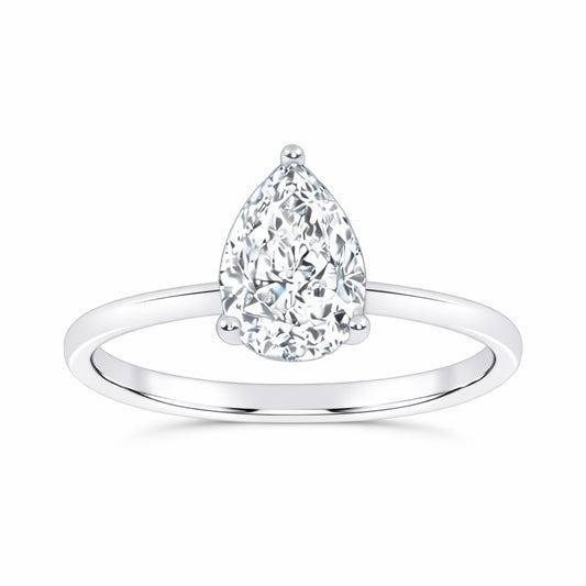 10K 0.50CT Certified Lab Grown Solitaire Ring