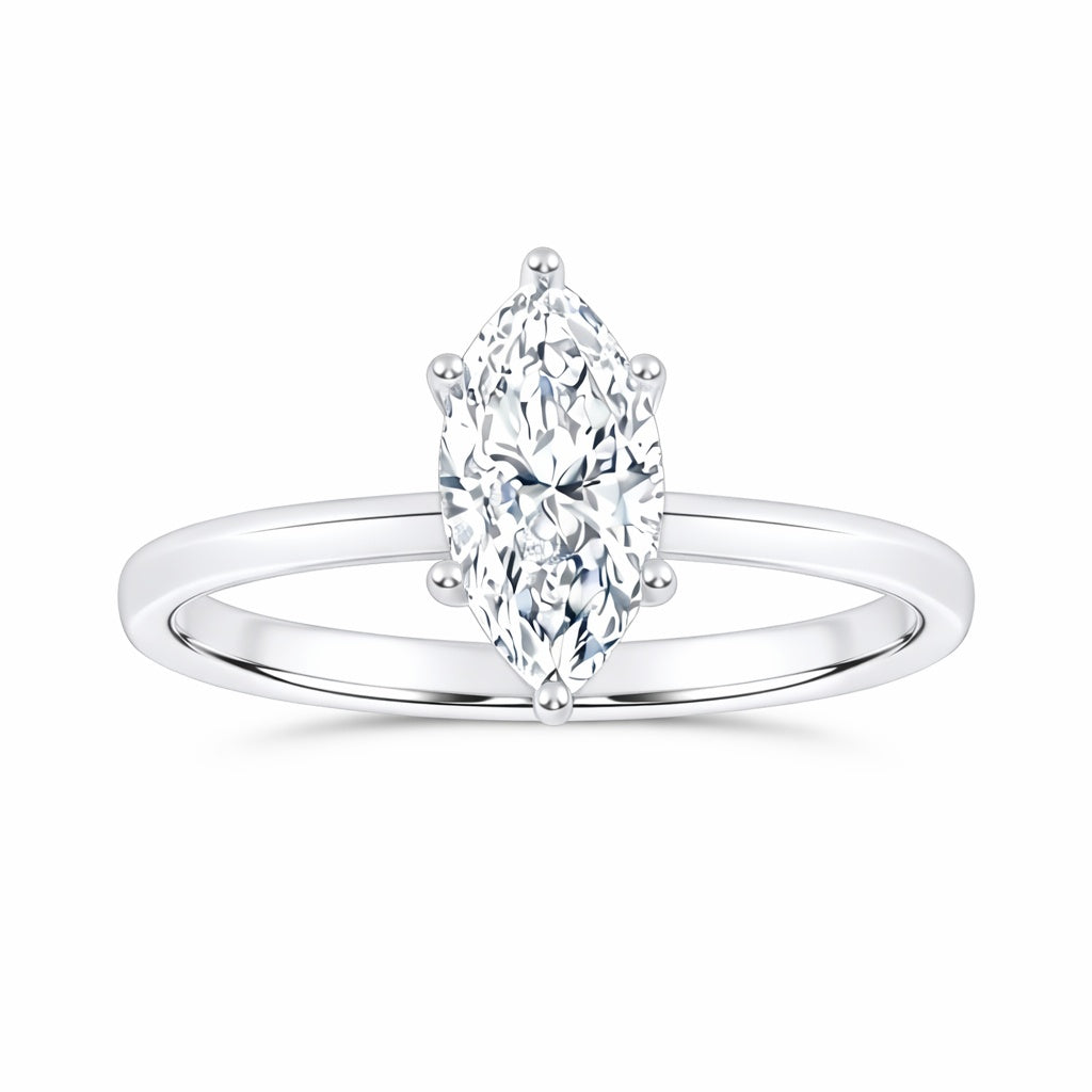 10K 0.50CT Certified Lab Grown Solitaire Ring